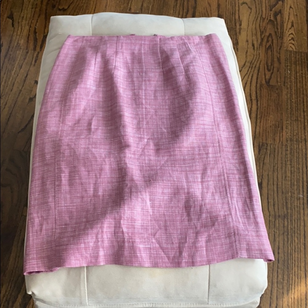 Pink Textured Banana Republic Pencil Skirt